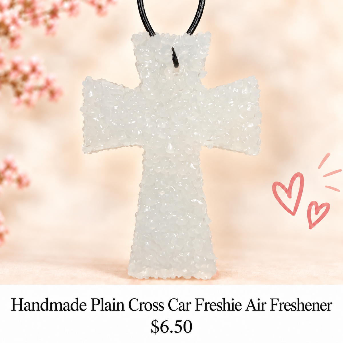 Handmade Plain Cross Car Freshie Air Fresheners