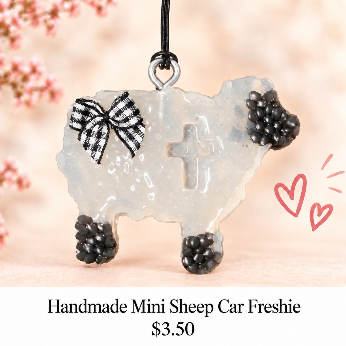 Handmade Faith & Farm Sheep Car Freshies Air Fresheners