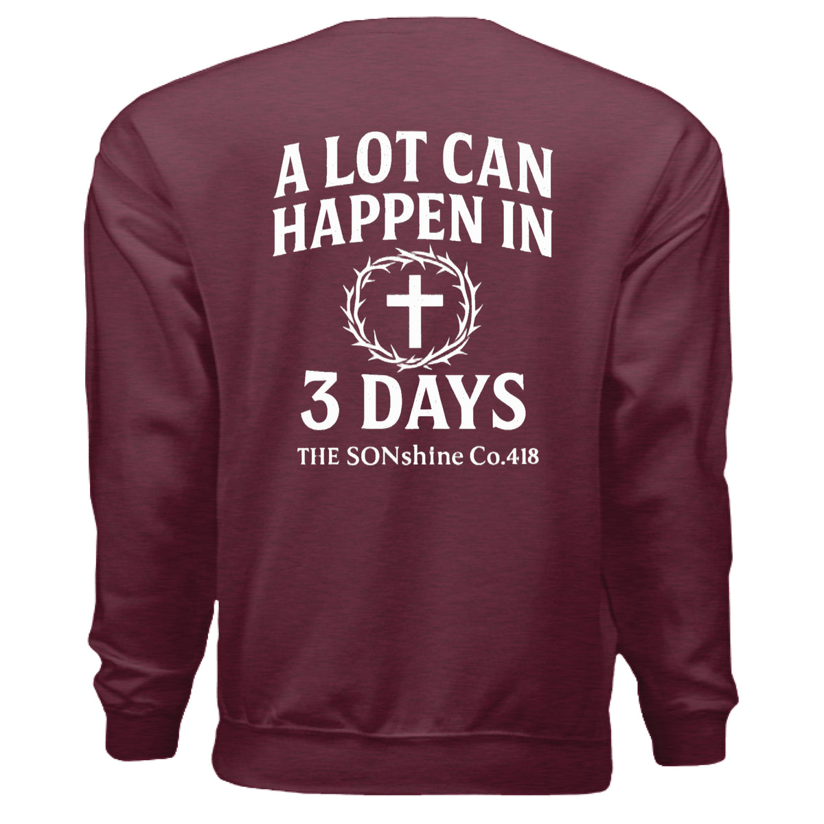 Heather Sport Dark Maroon - BACK