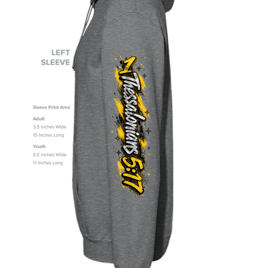 Fan Charcoal Heather - G185 - SLEEVE_LEFT